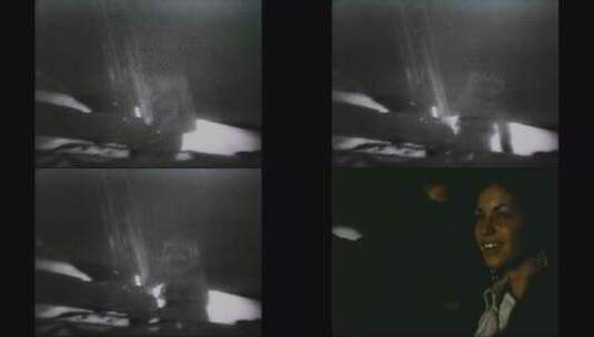 人们热烈欢呼宇航员在月球上行走高清在线视频素材下载