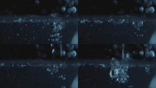 水落下去产生的气泡高清在线视频素材下载