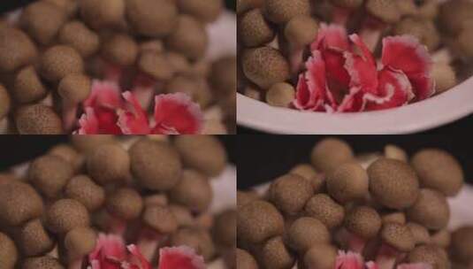 海鲜菇蟹味菇蘑菇高清在线视频素材下载