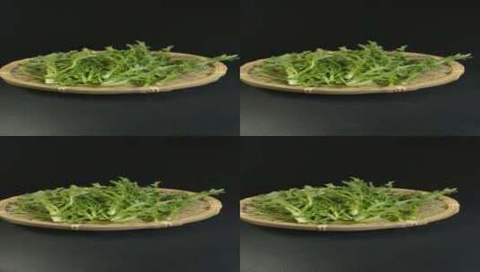 苦菊菜蔬菜高清在线视频素材下载