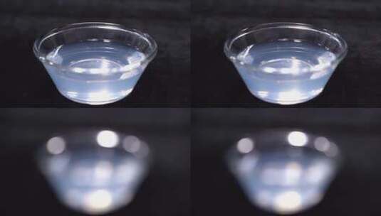 一碗洗洁精泡泡水粘稠液体高清在线视频素材下载