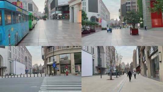 上海南京东路步行街高清在线视频素材下载