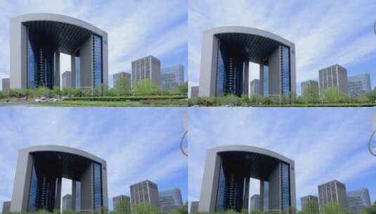 北京亦庄风光移轴拍摄高清在线视频素材下载