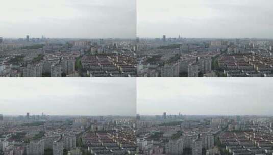 上海杨浦区城市建筑全景4K航拍高清在线视频素材下载