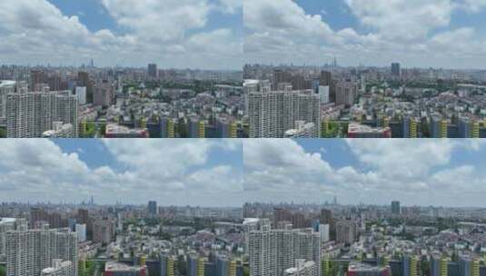 上海徐家汇航拍空镜高清在线视频素材下载
