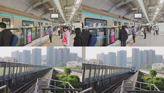 深圳地铁3号线高清在线视频素材下载