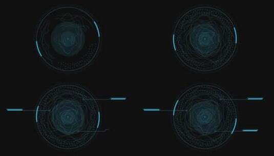 科技风格HUD屏幕UI设计合成叠加素材 (15)高清在线视频素材下载