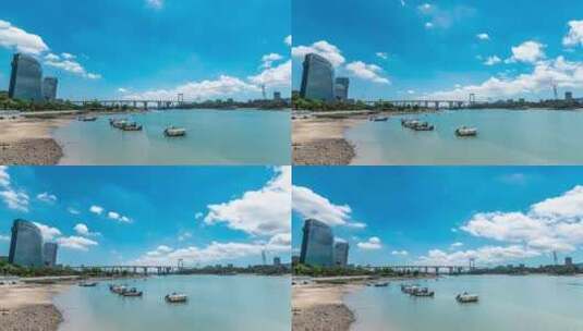 海沧大桥华谊酒店高清在线视频素材下载