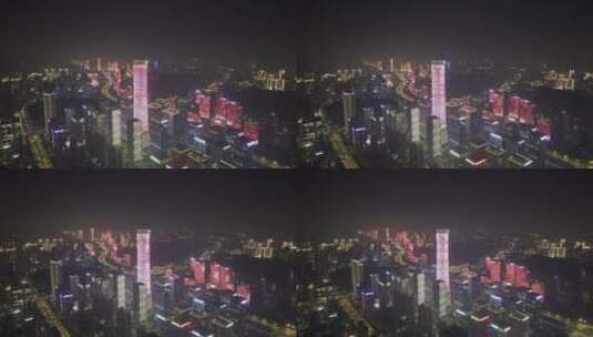 城市灯光秀延时 高清在线视频素材下载