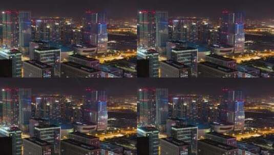 20220506成都 环球中心 双子塔金融城日落 日转夜 夜景 6k高清在线视频素材下载