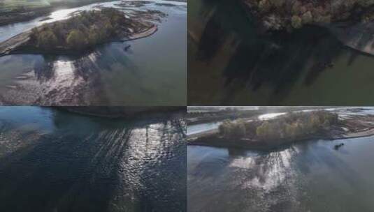 最美黄河生态航拍高清在线视频素材下载