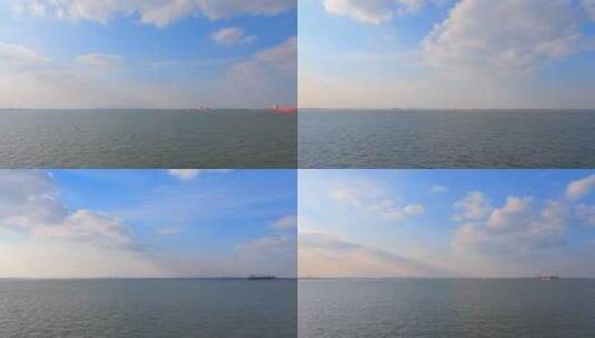 长江运输船舶延时高清在线视频素材下载
