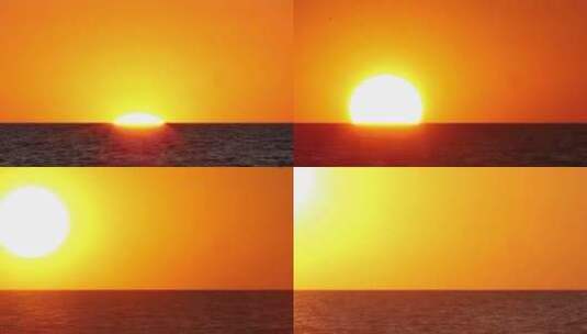海上日出东方日出大太阳高清在线视频素材下载