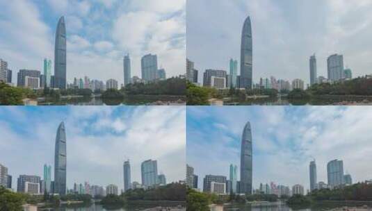 深圳京基100大厦延时风光高清在线视频素材下载