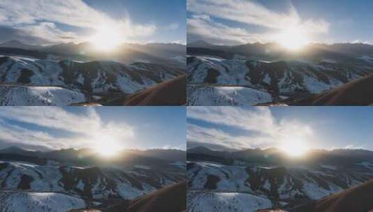 巴尔斯雪山4K延时摄影高清在线视频素材下载