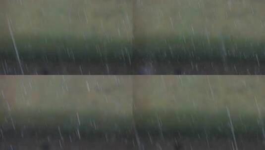雨水惊蛰谷雨立春意境屋檐雨滴滴水中式高清在线视频素材下载