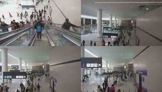 机场内滑梯高清在线视频素材下载