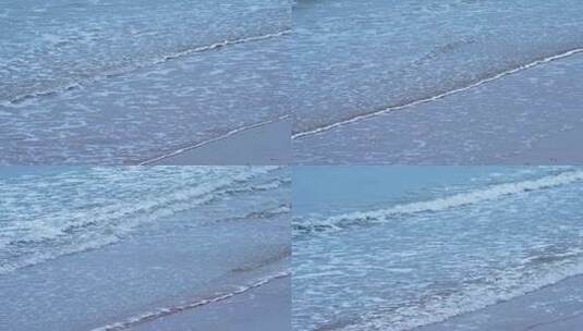 阴天下的大海海浪高清在线视频素材下载