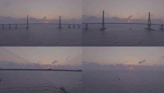 东海大桥04高清在线视频素材下载