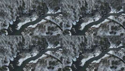 吉林长白山二道白河溪流水源地自然风光高清在线视频素材下载