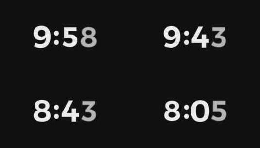 时间 十分钟倒计时高清在线视频素材下载