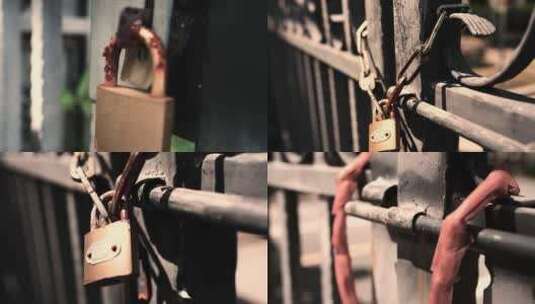 生锈的锁 锁高清在线视频素材下载