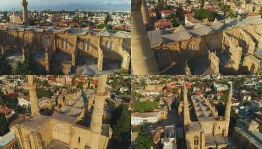 塞利米耶清真寺的鸟瞰图。
圣索菲亚大教堂，最重要的哥特式纪念碑之一高清在线视频素材下载