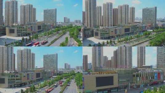 安徽合肥瑶海区宝业东城广场城市地标高清在线视频素材下载