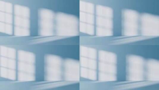 空房间与窗户光影3D渲染高清在线视频素材下载