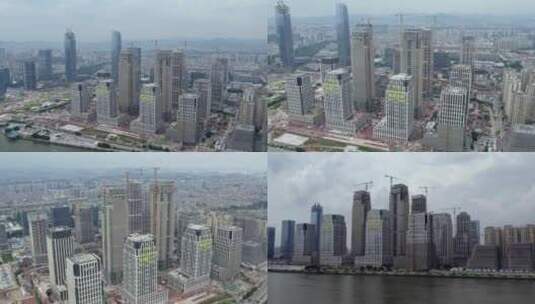 2023广州国际金融城航拍合集高清在线视频素材下载