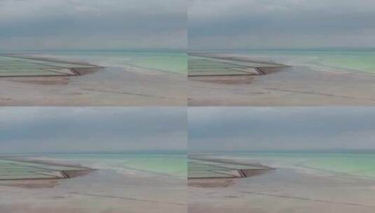 绿色的盐湖高清在线视频素材下载