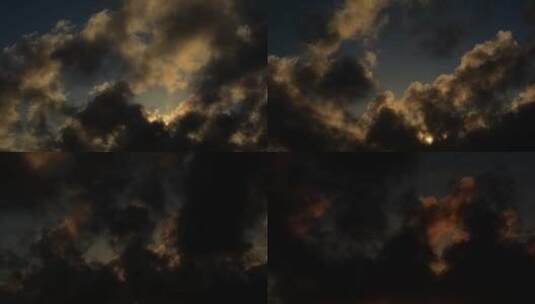 乌云蔽日黑暗来临高清在线视频素材下载