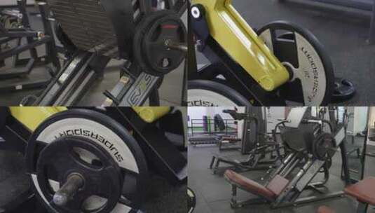 健身房器材实拍，运动健身高清在线视频素材下载