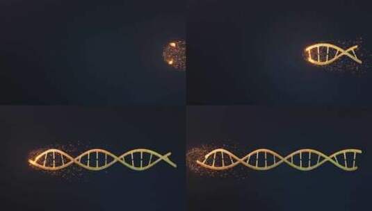 DNA序列特效高清在线视频素材下载