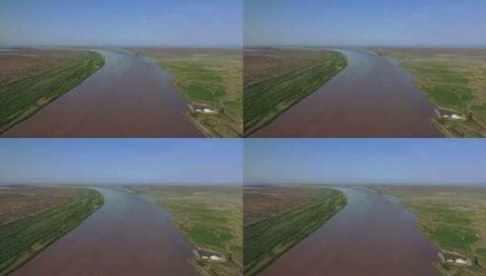 黄河入海口高清在线视频素材下载