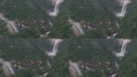 雨后泰山，悬崖飞瀑，高山流水，高清在线视频素材下载