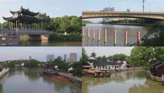 苏州枫桥古建筑风光高清在线视频素材下载