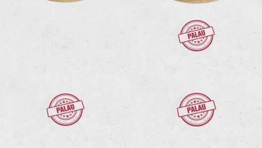 帕劳橡胶邮票高清在线视频素材下载