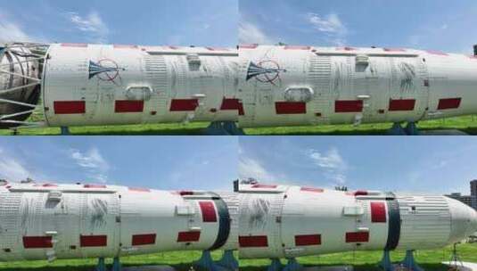 中国大国发展航空航天长征火箭展示高清在线视频素材下载