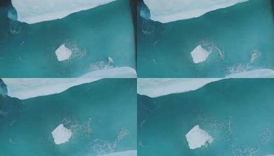 极地自然环境下的巨大高冰冰川高清在线视频素材下载