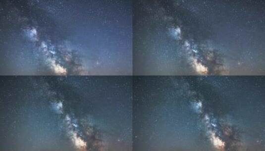 纯净夜空银河延时摄影高清在线视频素材下载