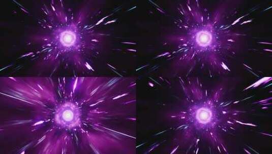 紫火能量的爆发光耀斑效应高清在线视频素材下载