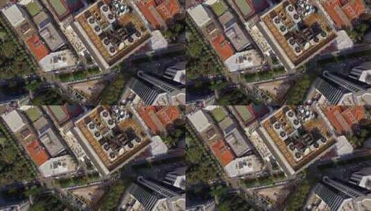 伊兹密尔·阿尔桑萨克高层建筑的无人机视图高清在线视频素材下载