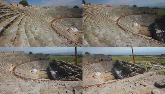 古代圆形剧场在Pamukkale土耳其高清在线视频素材下载