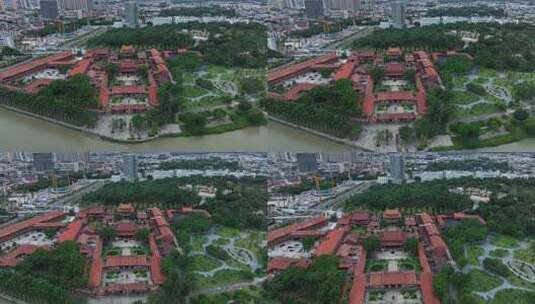 漳州南山禅寺航拍闽南寺庙古厝古建筑高清在线视频素材下载