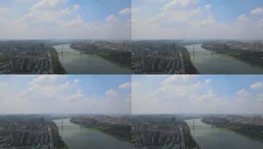 南宁大桥 广西文化艺术中心高清在线视频素材下载
