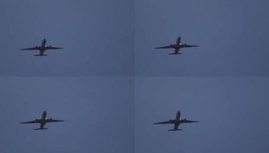 飞机飞过的特写镜头高清在线视频素材下载