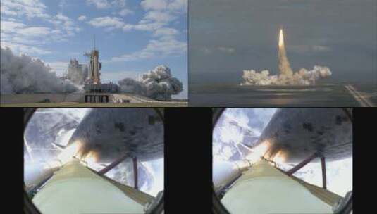 火箭发射特写高清在线视频素材下载
