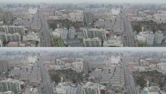 上海黄浦区高架立交桥4K航拍原素材高清在线视频素材下载