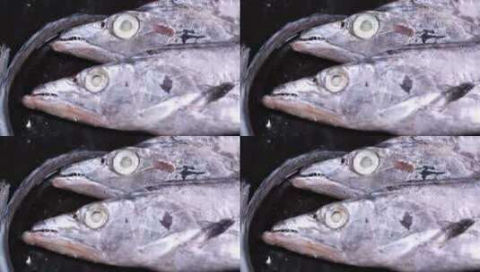 舟山带鱼国产带鱼高清在线视频素材下载